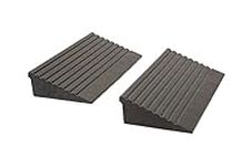 The Ramp People 100mm Rubber Kerb Ramps - Set of 2 Driveway Ramp, Shed Ramp, Garage Ramp, Motorbike Ramp