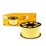 Wipro Garnet 50 mtr LED Strip Light| 96 LEDs/mtr | Warm White | IP65-Waterproof |Flexible Rope Light for Outdoor/Indoor Decoration for Diwali, Christmas|Strip for Balcony, False Ceiling|Pack of 1
