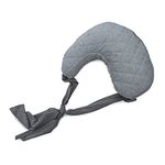 Chicco Boppy Anywhere Baby Nursing Pillow 0 Months Forward Anatomical Shape Nest Cushion for Breastfeeding or Feeding Bottle Grey