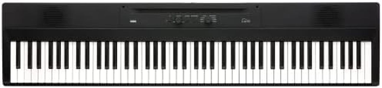 Korg 88 Portable Digital Piano with Semi-Weighted Keys and Built-in Speakers, with Sustain Pedal, Music Stand, and Power Supply (LIANO),Black