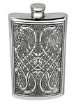English Pewter Company 8oz Celtic Design Pewter Hip Flask [CEL153]