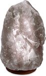 Himalayan Natural Salt Lamp Crystal Rock from The Orignal Himalayan Mountains Hand Crafted Healing Ionizing Salt Lamps Pink,Gray,White with Bulb and UK Plug Prime Quality (Rare Gray, 2-3 KG)