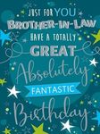 Noel Tatt Brother-in-Law Birthday Card - 'Absolutely Fantastic Birthday' - Totally Great Stars - Eco-Friendly & Recyclable