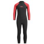 Urban Beach 2mm Neoprene Wetsuit, Kids Full Length Summer Wetsuit for Boys and Girls Red