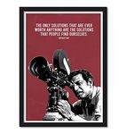 good hope Satyajit Ray Framed Poster (10 inch x 13 inch) For Room Office Home wall Decoration Bedroom Living Gift Painting sticker wallpaper Boys Hostel Hostel Restaurant Multicolour, Print