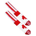 BESPORTBLE Winter Outdoor Decor Decorative Hanging Canadian Flag Windsocks: 2pcs Maple Leaf Windsock Canada Flag Hanger for Backyard Garden Balcony Decors Home Decoration