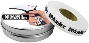 Mueller Pro Strips Finger Tape for Abrasion Control, 0.5" x 10yd Continuous Roll, 21962, White