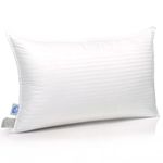 East Coast Bedding Down & Feather Pillow, Hotel Collection King, Queen Size, and Standard Size Down Pillows, Firm Support Pillows, White Insert Pillows, Set of 1, King Size Set