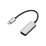 Amazon Basics Aluminium USB-C to DisplayPort Adapter (Without Redriver), Grey