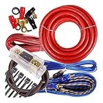 Complete 3500W to 6500W Gravity 4 Gauge Amplifier Installation Wiring Kit Amp PK1 4 Ga Red - for Installer and DIY Hobbyist - Perfect for Car/Truck/Motorcycle/RV/ATV