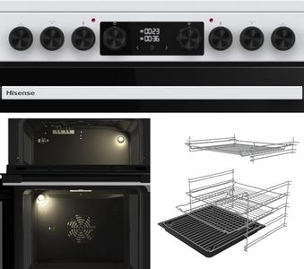 Hisense 60cm Electric Cooker – Hi6 Max, White
