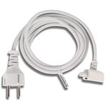 LAPRITE Replacement Apple MacBook Air Pro (White) EU Indian 2 Pin DuckHead Extension Power Adapter Cord Cable