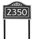 Address Sign LAWN MOUNTED Cast Meta