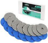 Diamond Polishing Pad Dry LEKOMESH - 8pcs 4-Inch (100mm) #50 Dry Polishing Wheel Set for Granite Marble Artificial Stone Quartz,Granite Polishing Pads for Grinder or Polisher