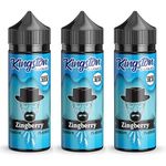 KINGSTON E LIQUIDS - ZINGBERRY 3 X 120ml Shortfill Premium Liquid 50/50 No Nicotine