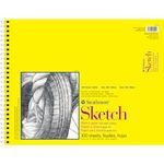 Strathmore 300 Series Sketch Pad, 14x17 inch, 100 Sheets, Top Wire - Artist Sketchbook for Drawing, Illustration, Art Class Students