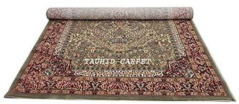 Tauhid Carpet - The Art Of Weaving With Device Of Tc Persian Carpet (Green, Wool And Wool Blend, 4 X 6 Feet)