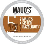 Maud's Sweet Hazelnut Coffee (Sister Hazelnut), 100ct. Solar Energy Produced Recyclable Single Serve Sweet Hazelnut Flavored Coffee Pods – 100% Arabica Coffee California Roasted, KCup Compatible