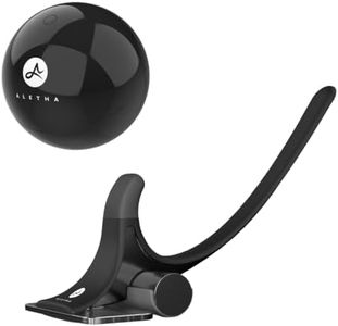Aletha® Hip Hook™ (Mark®) & Orbit® Massage Ball | Hip Flexor Psoas & Piriformis Glute Release Bundle | for Hip, Back & SI Joint Pain (Black)