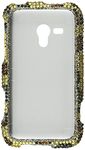 Asmyna SAMM830HPCDM113NP Premium Dazzling Diamond Diamante Case for Samsung Galaxy Rush M830-1 Pack - Retail Packaging - Leopard Skin