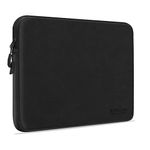 Alfheim Laptop Sleeve 13-13.3 inch, Compatible with MacBook Pro, MacBook Air, Waterproof Shock Resistant Fashion Lightweight PU Leather Bag Case for Notebook Tablet iPad (Black)