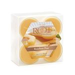 Root Candles Scented Tealights Handcrafted Beeswax Blend 4-Hour Tealight Candles, 8-Count, Bourbon Pear