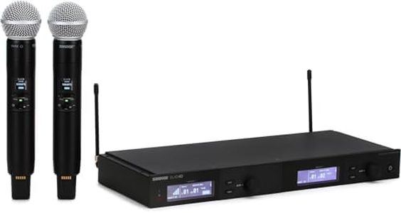 Shure Dual Channel Wireless Microphone System with 2 SM58 Handheld Mics, SLXD24D/SM58-G58