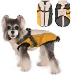 Wunive Dog Coat with Harness Dog Coats Waterproof Dog Jacket Dog Coat Dog Winter Coat Small Dog Coat Waterproof Dog Harness Jacket Dog Coats for Small Medium Large Dogs
