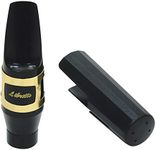 Libretto Baritone Saxophone Mouthpiece Kit, Giftable Standard Mouthpiece Set: ABS 4C Mouthpiece, Plastic Cap, Gold Lacquered Ligature. Finely Designed for Beginner and Intermediate