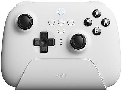 8Bitdo Ultimate Bluetooth Controller with Charging Dock, Bluetooth Controller for Switch and Windows (White)