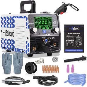Reboot 200A 5-in-1 Synergic MIG Welder Gas/Gasless, Lift TIG, Stick ARC, Spot - Aluminium Upgrade (Spool Gun Ready) 240V Portable Auto-Sync for DIY Outdoor RBM2000G
