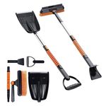 Multi-Functional Car Winter Snow Removal Tool with Carrying Snow Scraper and Defrosting Brush, Quickly Clear Snow and Ice from Car Windows, Essential for Cold Weather.