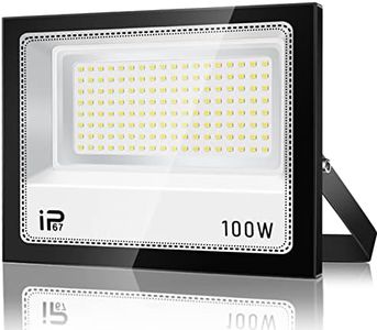 VRFMALIY Projecteur Exterieur Spot LED 100W, 10000LM Superlumineux Projecteur,IP67 étanche, 7000K Projecteur Blanc Froid pour Cour,Jardin,Garage