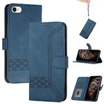 OKZone Compatible with iPhone 6S / iPhone 6 Case, PU Leather Folio Cover Magnetic Closure Protective Book Design Wallet Flip with [Card Slots] [Kickstand] Cover Pouch for iPhone 6S/6 (4.7 Inch)(Blue)