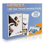 HERKKA 300 Pack Laminating Sheets, 