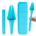 SHEWEE Flexi + Case – Reusable Pee Funnel – Flexible, Larger Version of The Original Female Urinal Since 1999! Quickly, Easily and Discreetly, Wee Standing Up. Comes with Pipe and Case – Aqua