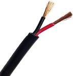 Wire4u 12V 24V AUTOMOTIVE 2/3/4/5/7 CORE THINWALL RED/BLACK CAR CABLE WIRE ROUND/FLAT (Round 2 Core 0.5mm² 11Amps, 5 Metres)