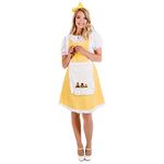 Fun Shack Womens Golden Haired Book Character Costume Halloween Teacher Womens Book Character Costumes for Adults Adult, L