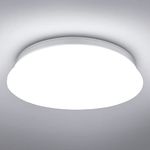 Lepro Ceiling Light, 24W LED, 2500lm, 5000K Daylight White, φ30cm Round, Flush Ceiling Light for Kitchen, Hallway, Office, Porch and More