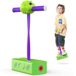 CUUGO LET'S GO! CG Pogo Stick Toys for 3-12 Year Old Boys, Outdoor Toys Gifts for 3-12 Year Old Boys Pogo Stick for Kids Age 7 and Up Birthday Stocking Stuffers (Green Dinosaur)