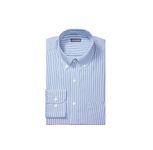 Van Heusen Men's Dress Shirt Regular Fit Pinpoint Stripe, Blue, 16" Neck 34"-35" Sleeve