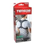 Tensor Posture Corrector, Adjustable Back Support, for Women and Men, Helps Promote Proper Posture, Black