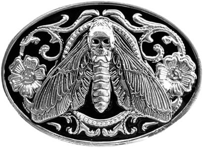 HLYMPONY Belt Buckle for Men Vintage Western Cowboy Rodeo Moth Belt Buckles for Women