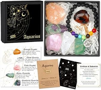 Hihealer Zodiac Gifts for Women, Spiritual Gifts, Zodiac Gifts, Astrology Gifts for Women, Horoscope Gifts with Birthstone, Healing Stone Gifts, Unique Birthday Gifts for Women