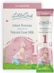 LittleOak Natural Goat Milk Infant Formula, Stage 1, 0-6 Months, 6 x 30g Sachet