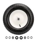 PEAKTOW PTW0003 Air Filled 14.5 Inches Replacement Wheelbarrow Wheel Tire