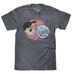 Tee Luv Men's Bazooka Joe Bubble Gum T-Shirt - Retro Topps Candy Shirt, Graphite Heather, XXL