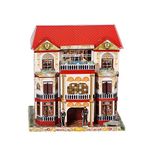 Zhildmosin Ancestor Money - Chinese Joss Paper Three-Storey Villa Papercraft, Sacrificial Supplies for Ancestor Deceased Family During Hungry Ghost Festival All Souls Day