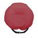 KRADYL KROFT 5in1 Baby Feeding Pillow with 100% Cotton Detachable Cover | with Belt and Baby Hoop | Breastfeeding Pillow | Nursing Pillow (Red)