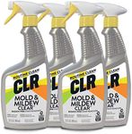 CLR Mold & Mildew Clear, Bleach-Free Stain Remover Spray | Works on Fabric, Wood, Fiberglass, Concrete, Brick, Painted Walls, Glass, and More | EPA Safer Choice (4 Pack, 32 Ounce)